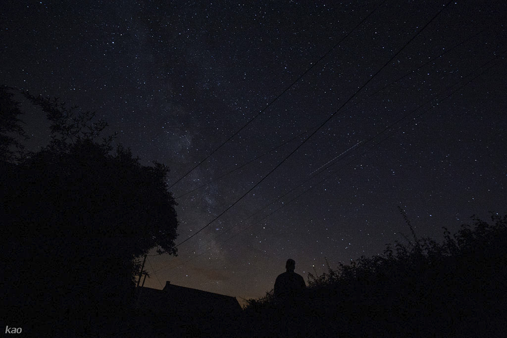 photo lors d'une nuit étoilé